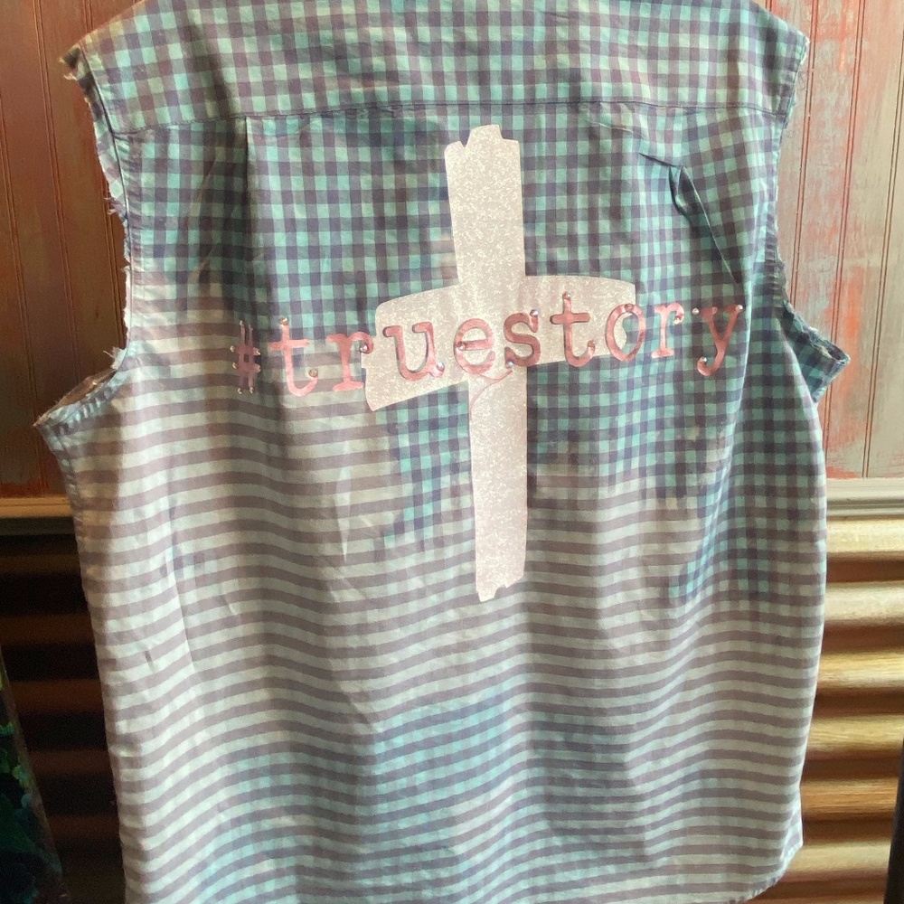 Distressed Button Up - Picture 2 of 4